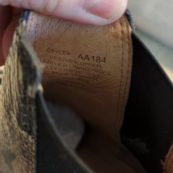 Madewell Style AA184 The Regan Boot in Snake Embossed Leather Women's Size 5.5 - Picture 13 of 13